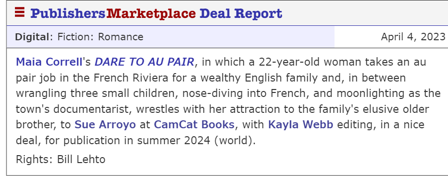 Deal Announcement: Dare to Au Pair